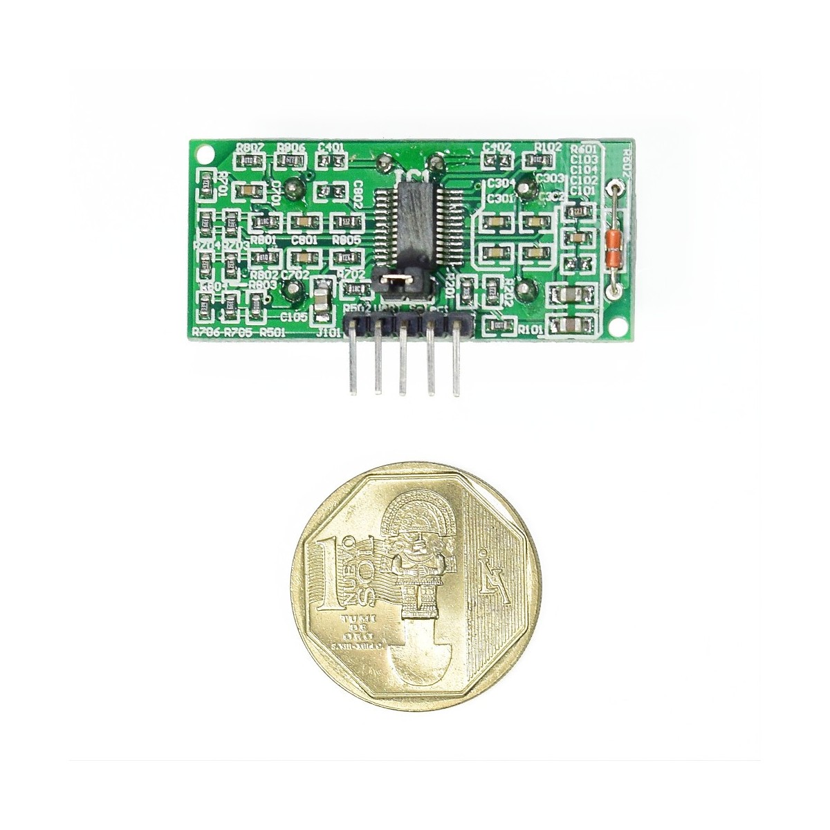 UP 258D61 - Detector de presencia WIDE UP 258D61 con sensor de temperatura.  Detector ultrasonidos con sensores PIR adicionales.
