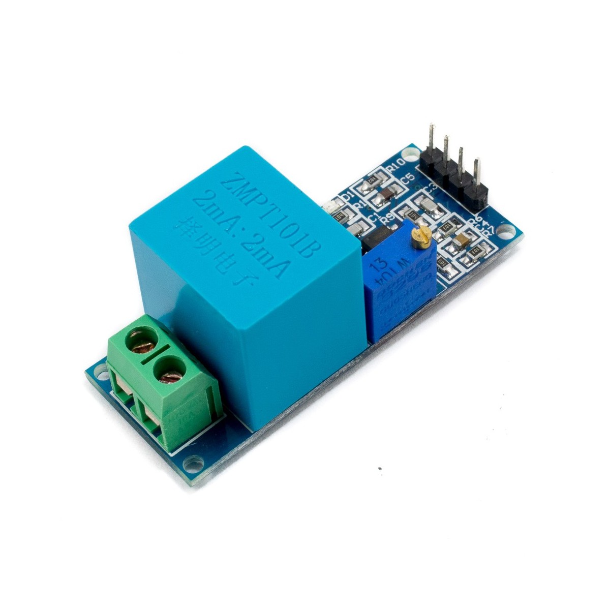 Módulo de Transformador de Voltaje de CA ZMPT101B Módulo de Sensor de Voltaje de Salida Activo Monofásico,Placa de Transformador de Voltaje de 5~30 V