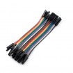 Cable Dupont hembra a hembra 10cm / 20Und