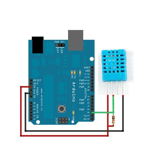 Sensor Humedad y Temperatura (DHT11) - Arduino 