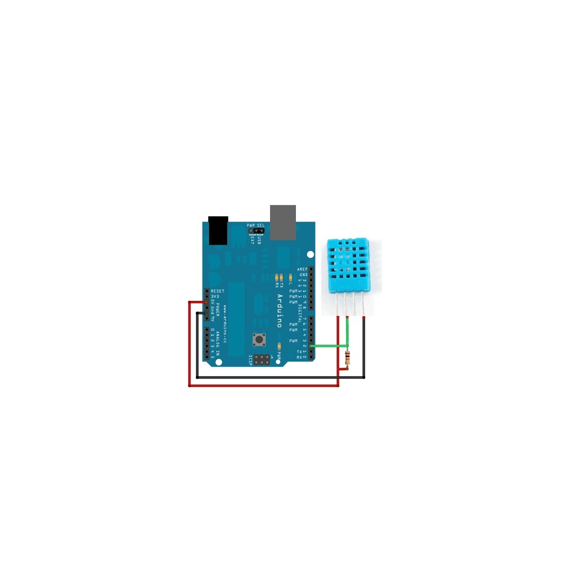  CANADUINO DHT11 Sensor de humedad de temperatura digital de 16  bits : Electrónica