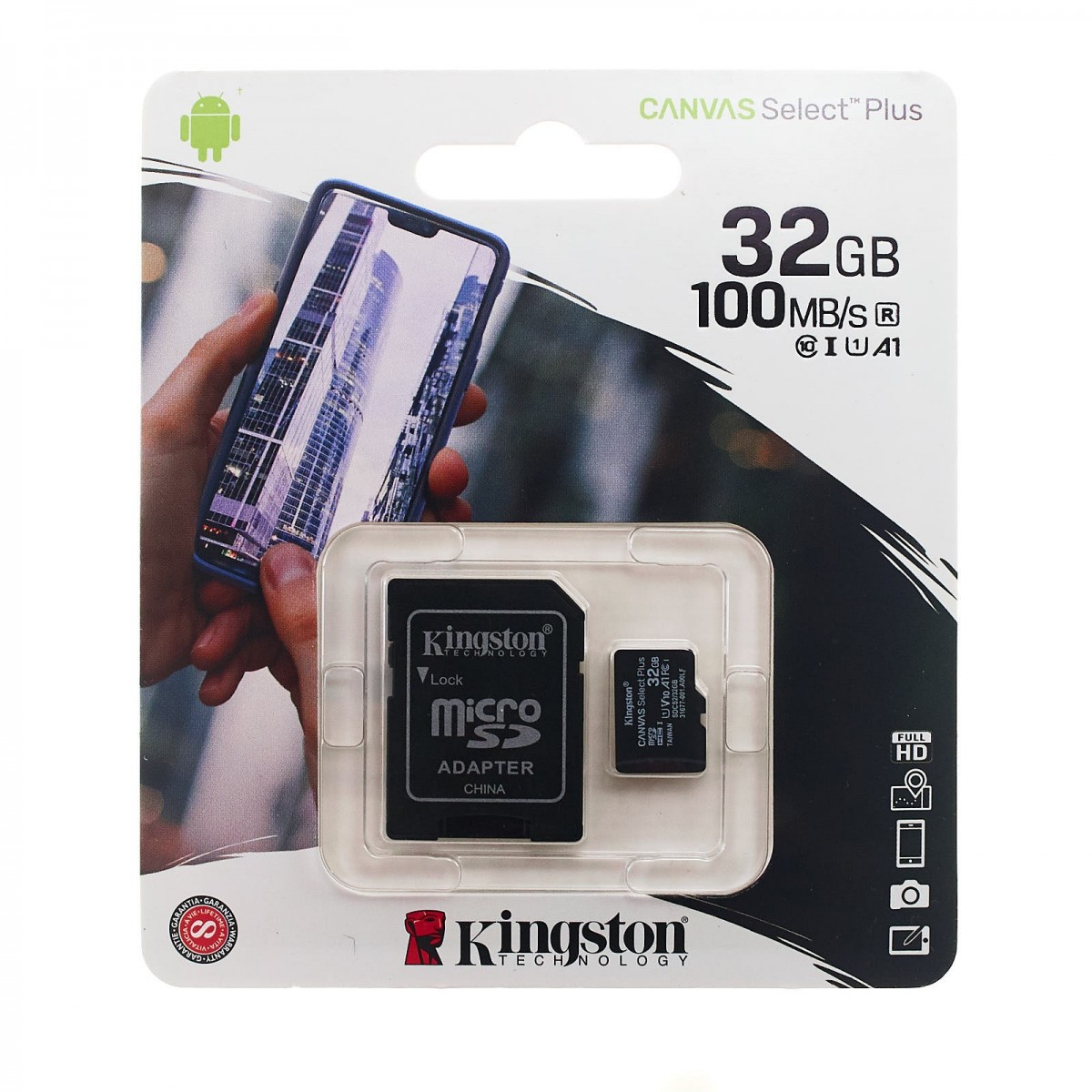 Acompañar Iniciar sesión Fatídico Memoria micro SD card 32GB Kingston Clase 10 A1 100MB/s